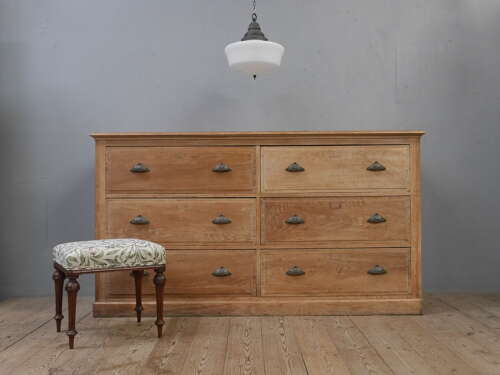 Bank of Oak Drapers Drawers