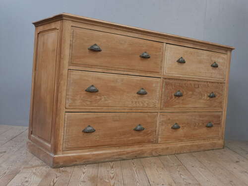 Bank of Oak Drapers Drawers