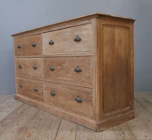 Bank of Oak Drapers Drawers