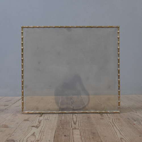 Maison Bagues Faux Bamboo Brass Fire Screen