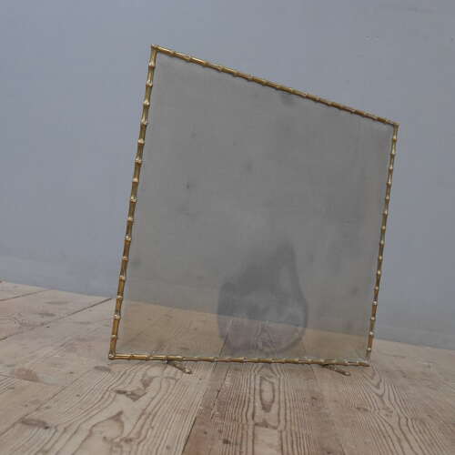 Maison Bagues Faux Bamboo Brass Fire Screen
