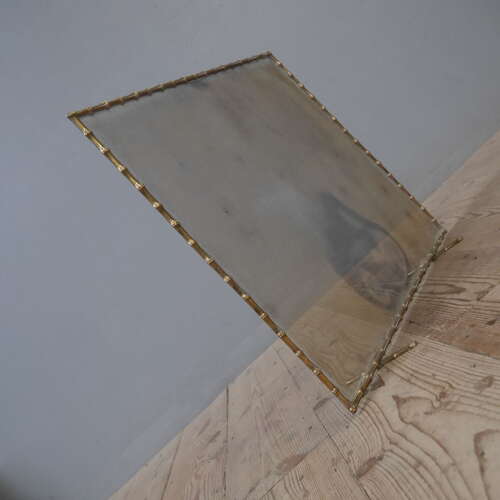 Maison Bagues Faux Bamboo Brass Fire Screen