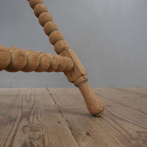 Bleached Oak Bobbin Tray Table