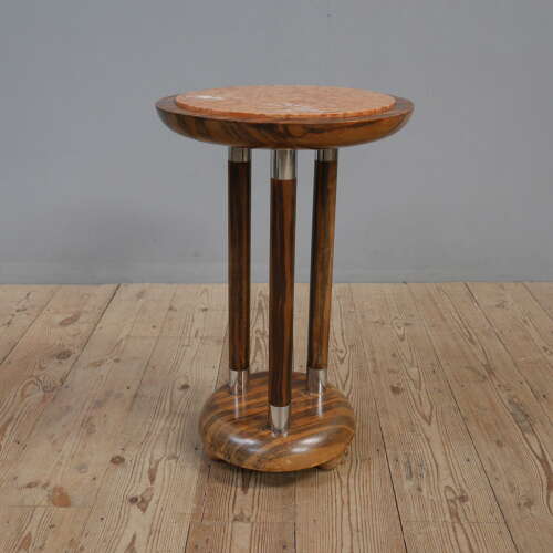 Art Deco Macassar & Marble Cocktail Table