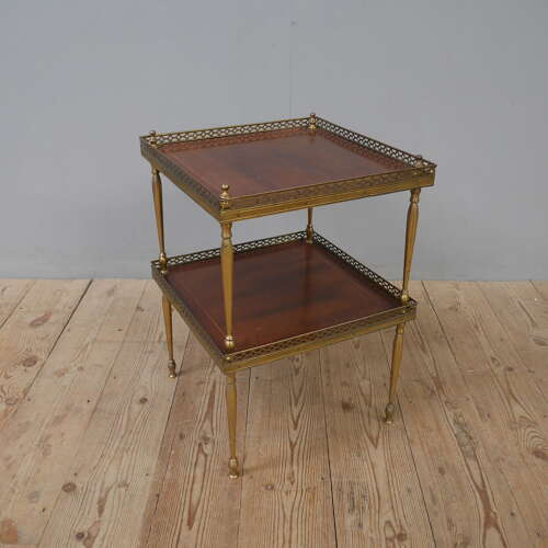 Two Tier Brass Sofa Table