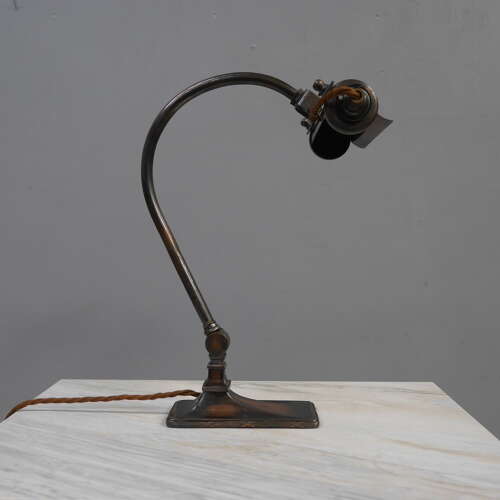 Flash Copper Bankers Lamp