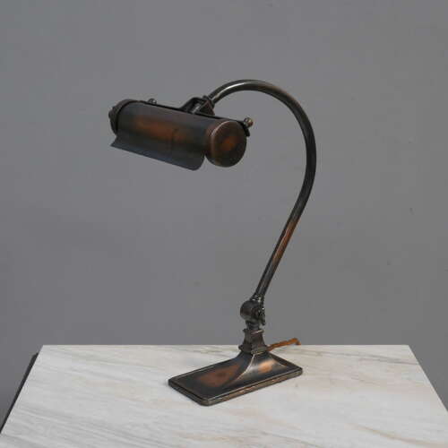 Flash Copper Bankers Lamp