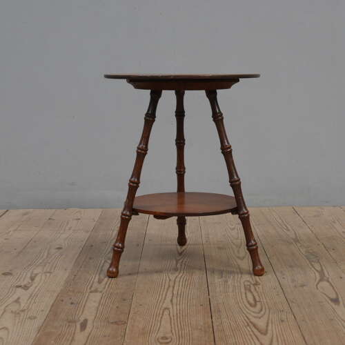 19th Century Faux Bamboo Side Table by William Gerrard