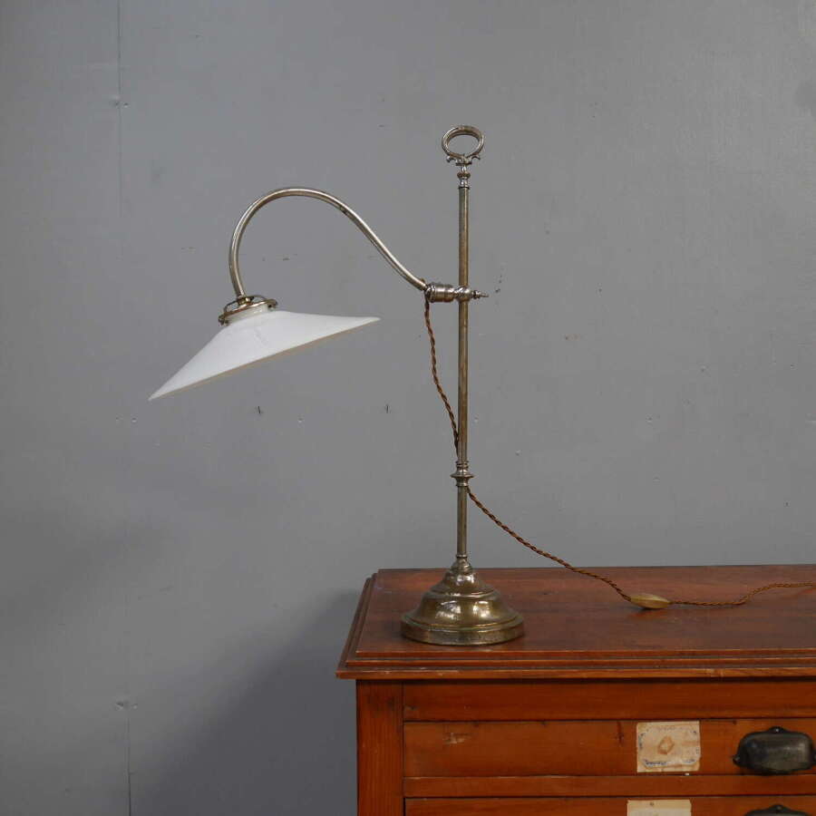 Articulated Nickel on Brass Lamp
