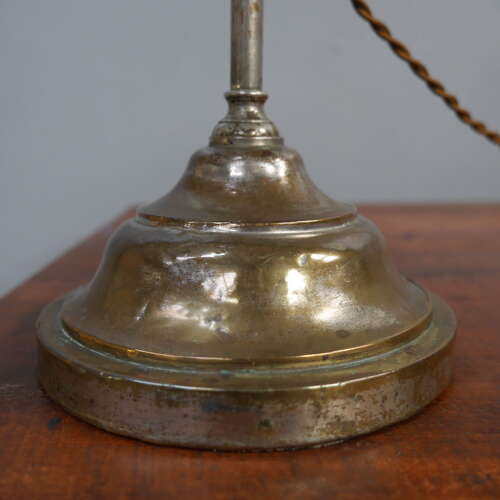 Articulated Nickel on Brass Lamp