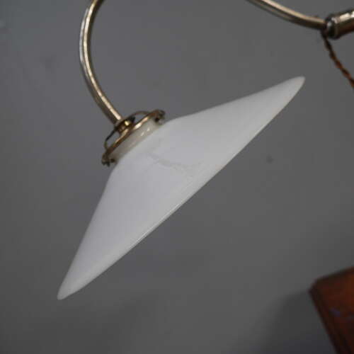 Articulated Nickel on Brass Lamp