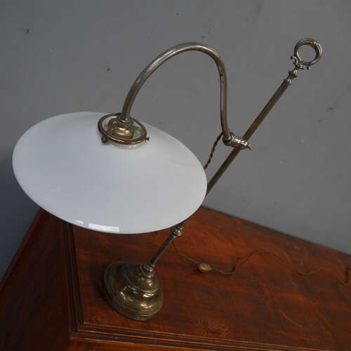 Articulated Nickel on Brass Lamp